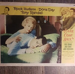Rock Hudson Poster 1962 Lover Come Back 14 x 11" Smaller Size Doris Day Hm